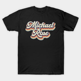 Retro Michael Pattern 70s 80s 90s Birthday Classic Style T-Shirt